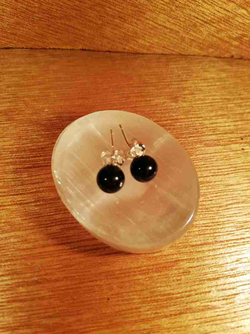 ONYX EARRINGS 6MM Crystal Haven