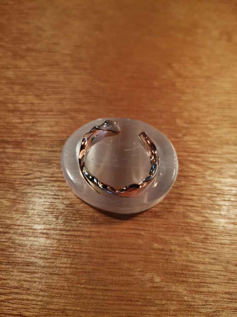 COPPER/SILVER TWIST MAGNETIC RING #10